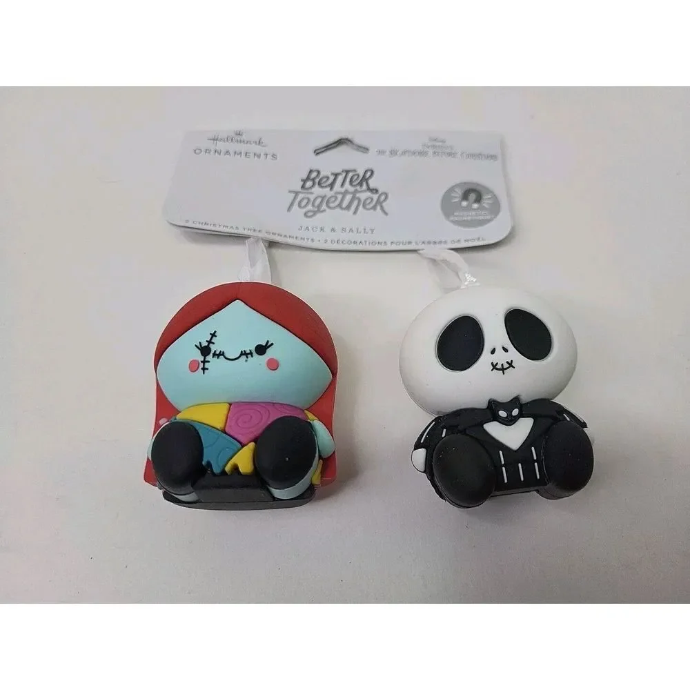 Hallmark Better Together The Nightmare Before Christmas Jack & Sally Ornaments